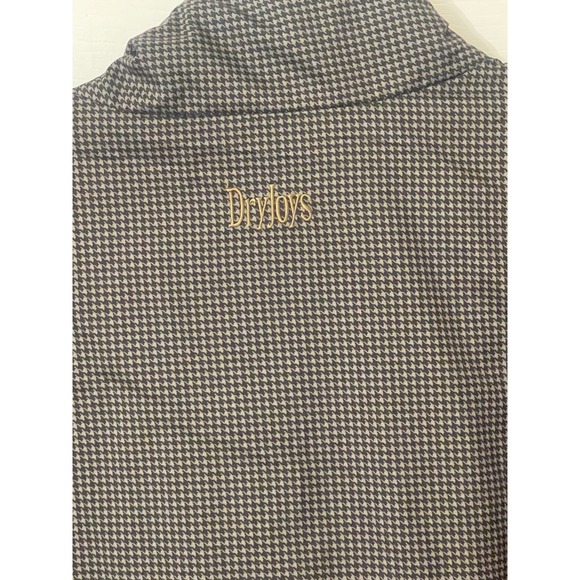 DRYJOYS by FootJoy Vest Mens XL Water Resistant Plaid GOLF Sleeveless 1/4 Zip - Picture 7 of 14